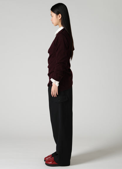 12G JERSEY TWISTED KNIT PULLOVER