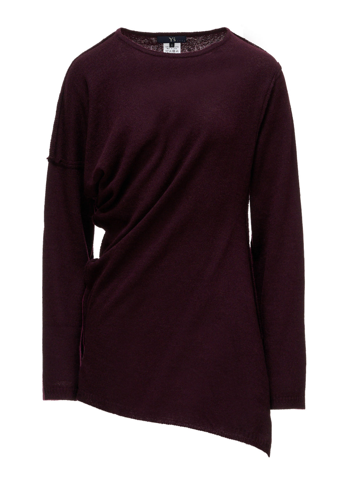 12G JERSEY TWISTED KNIT PULLOVER