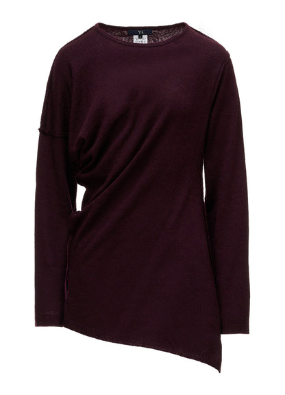 12G JERSEY TWISTED KNIT PULLOVER