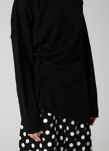 12G JERSEY TWISTED KNIT PULLOVER