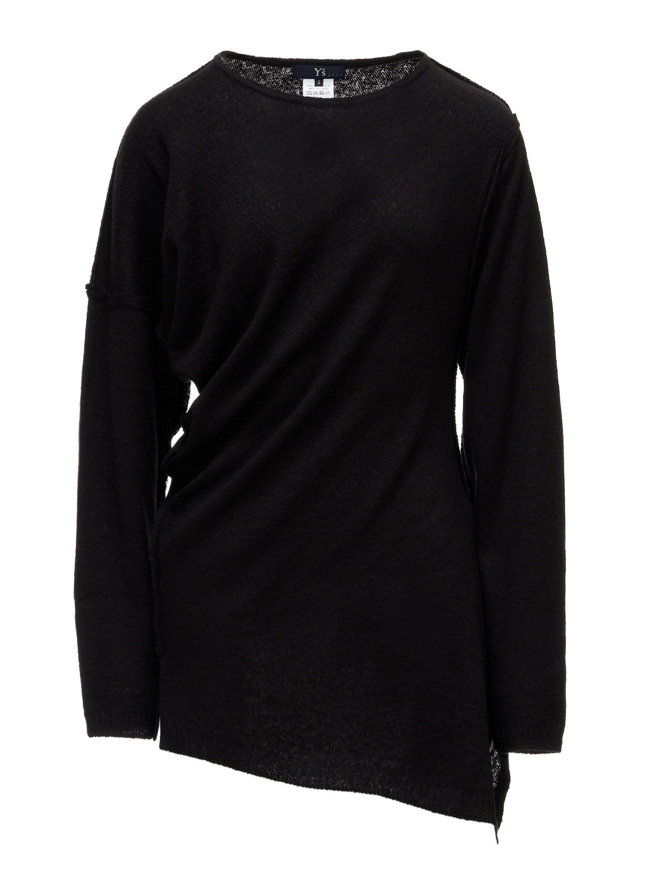 12G JERSEY TWISTED KNIT PULLOVER