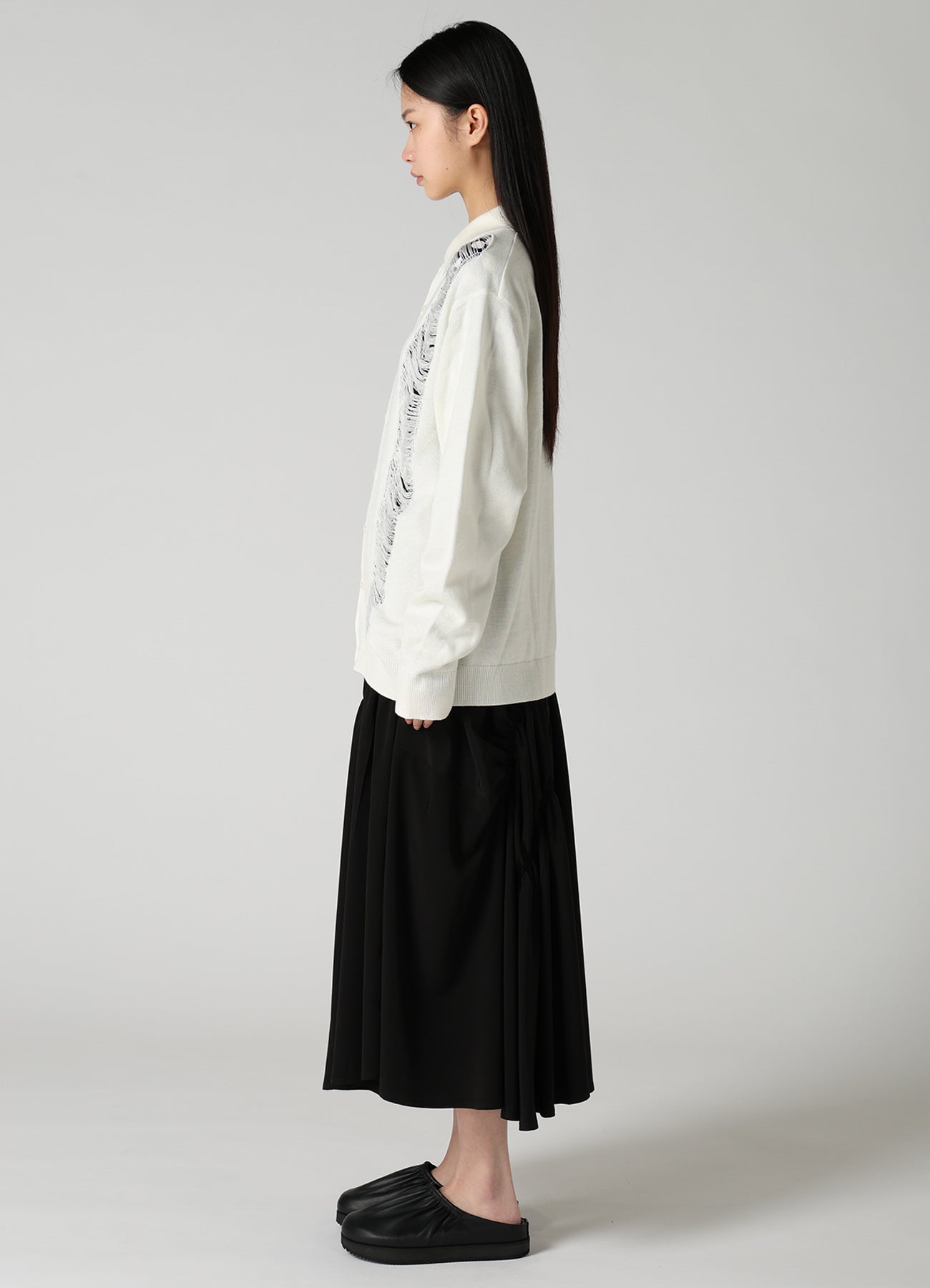12G JERSEY DAMAGED CARDIGAN – THE SHOP YOHJI YAMAMOTO