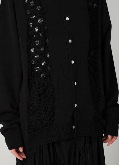 12G JERSEY DAMAGED CARDIGAN