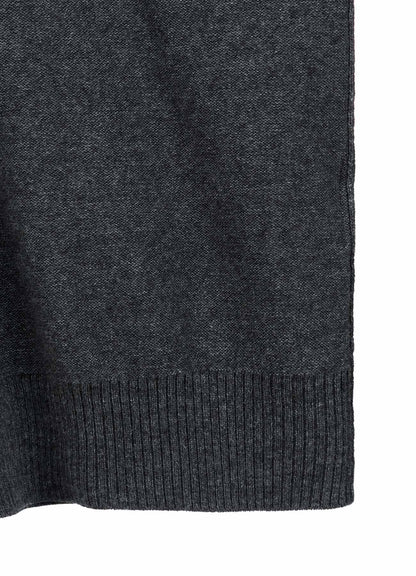 REVERSE JERSEY ROUND NECK BIG PULLOVER