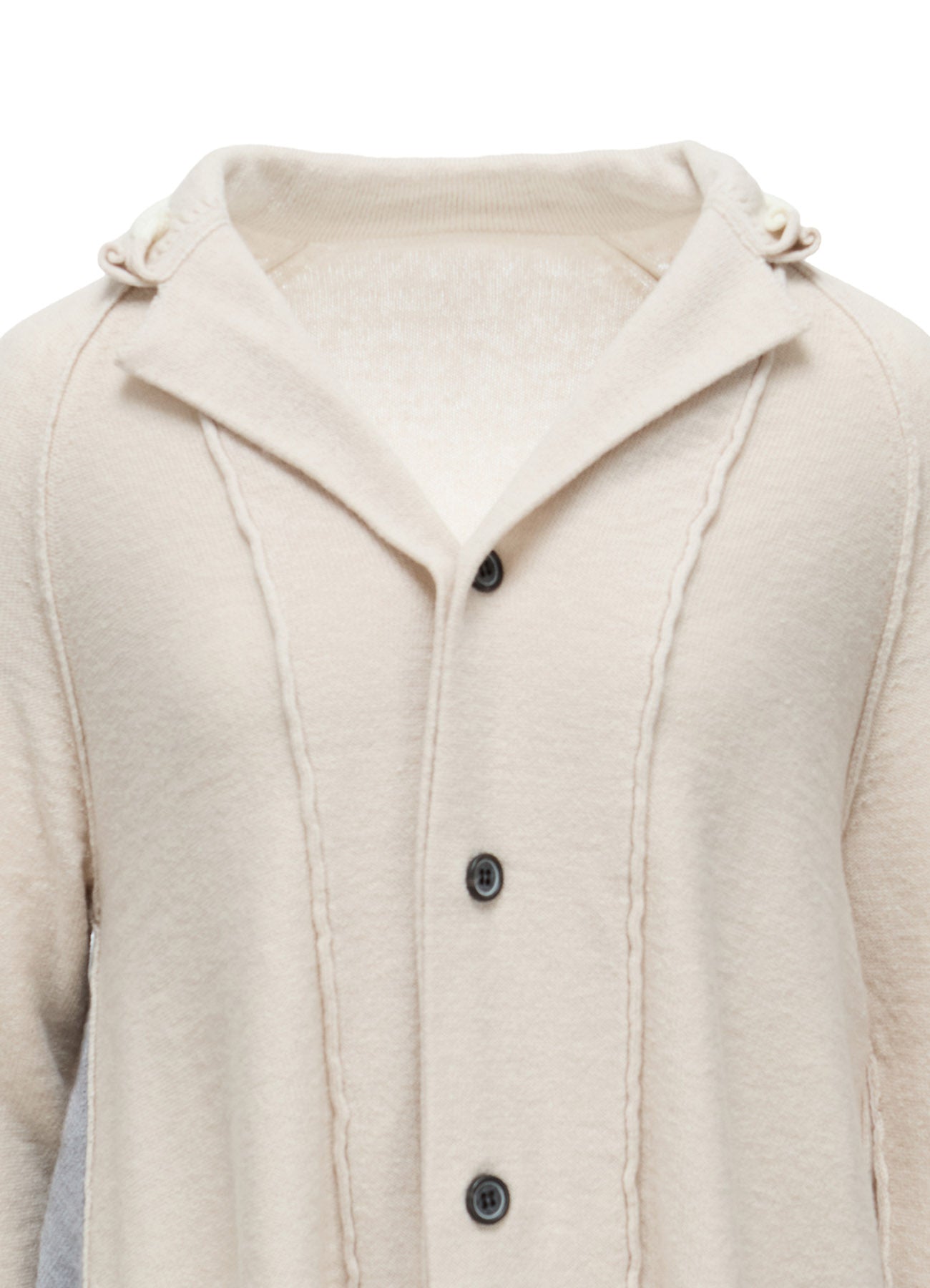 REVERSE JERSEY SIDE DRAPE JACKET