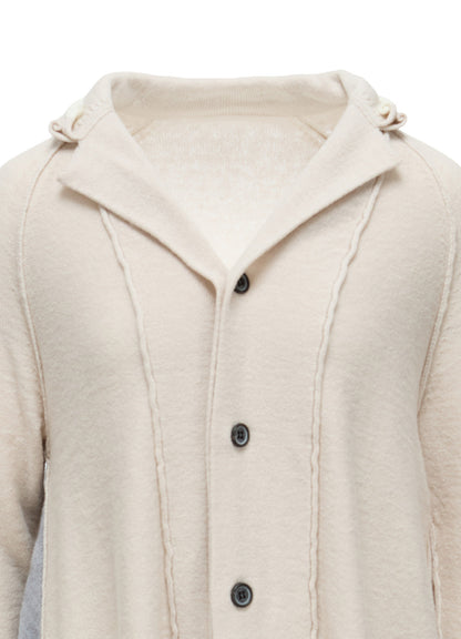 REVERSE JERSEY SIDE DRAPE JACKET