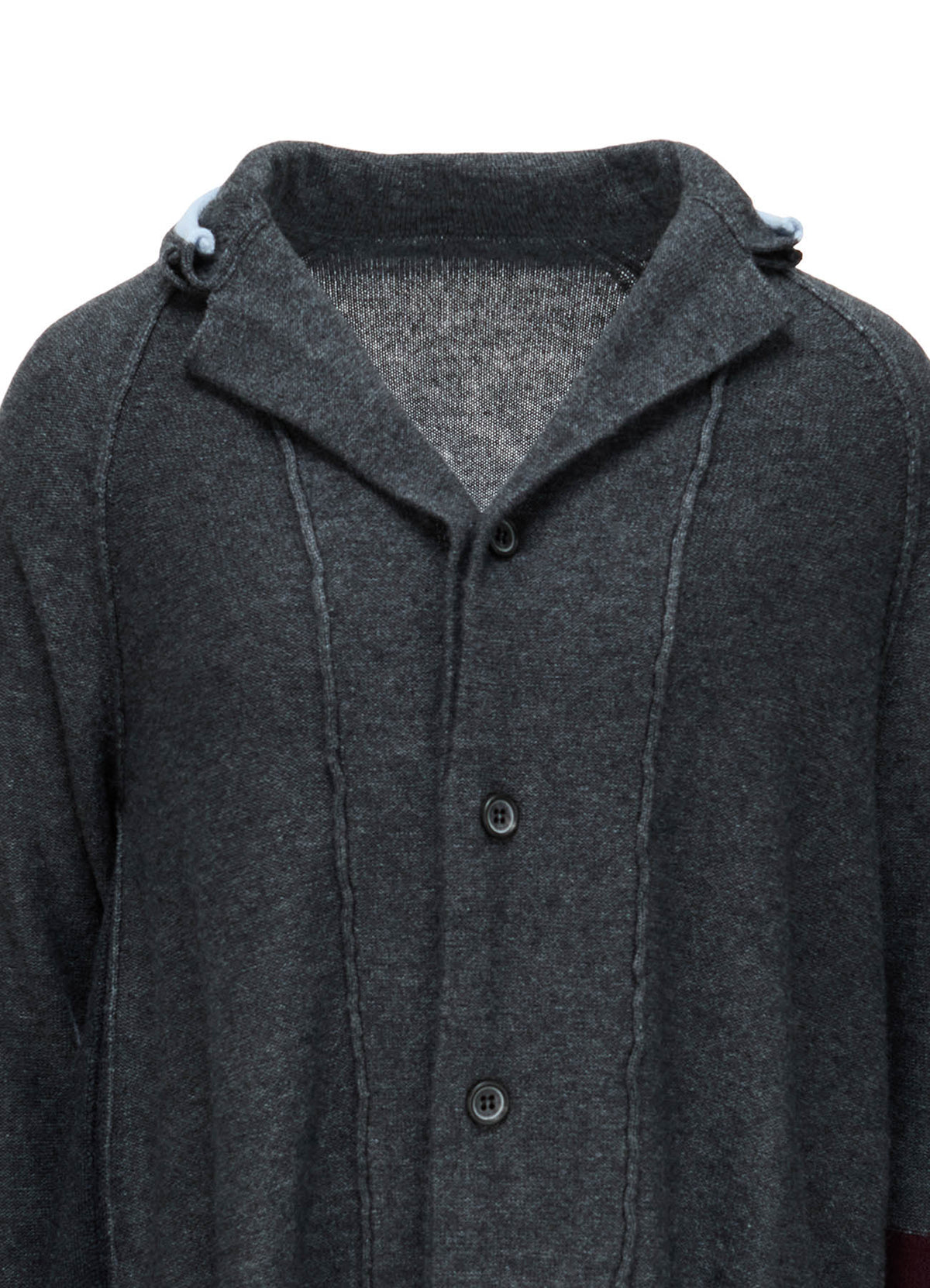 REVERSE JERSEY SIDE DRAPE JACKET