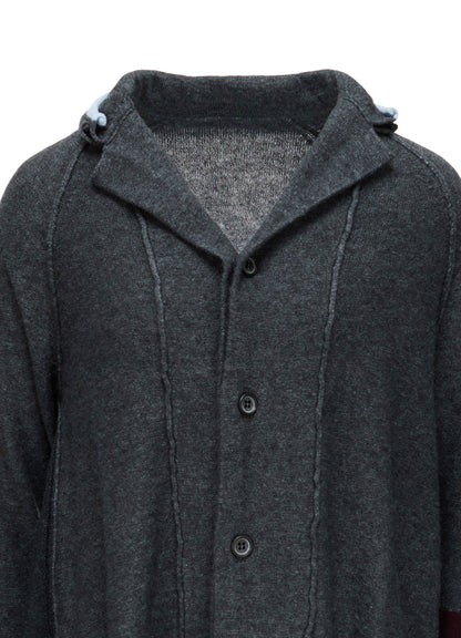 REVERSE JERSEY SIDE DRAPE JACKET