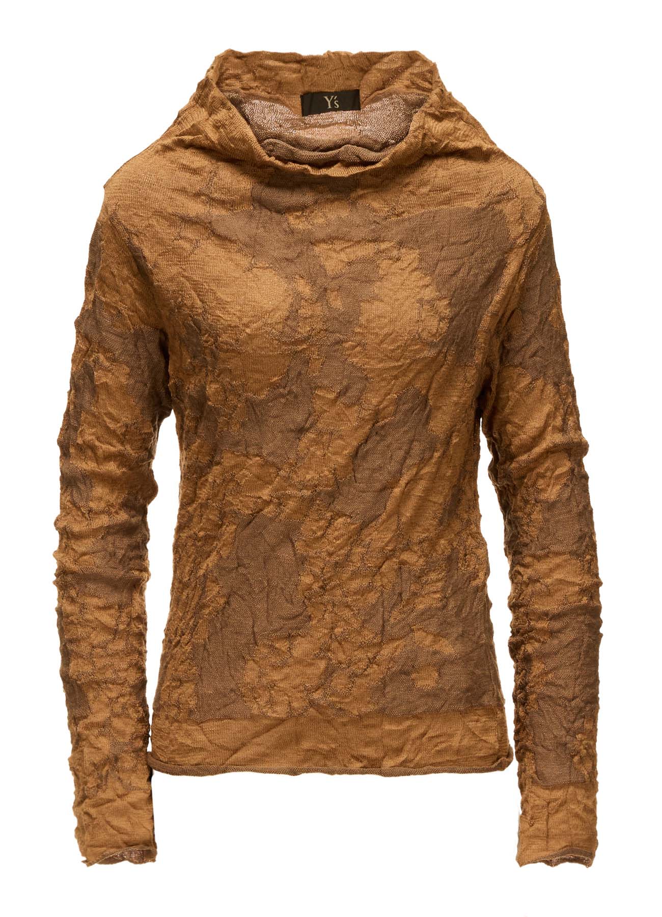 CRACKED PATTERN LINKS OFF NECK PULLOVER