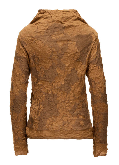 CRACKED PATTERN LINKS OFF NECK PULLOVER