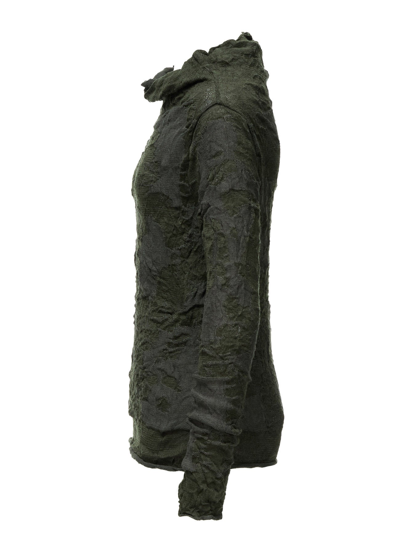 CRACKED PATTERN LINKS OFF NECK PULLOVER