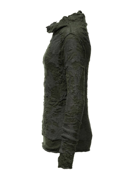 CRACKED PATTERN LINKS OFF NECK PULLOVER