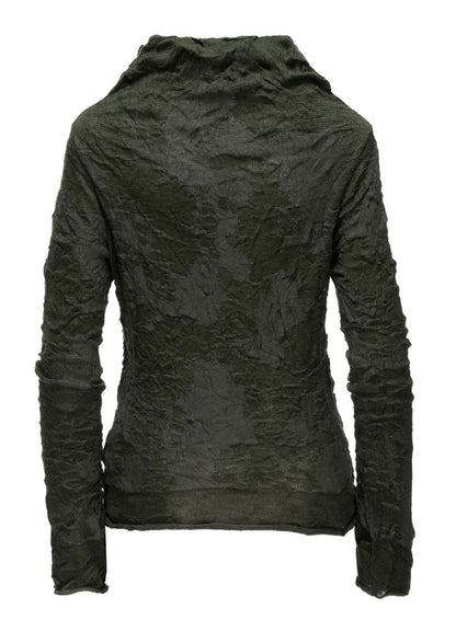 CRACKED PATTERN LINKS OFF NECK PULLOVER
