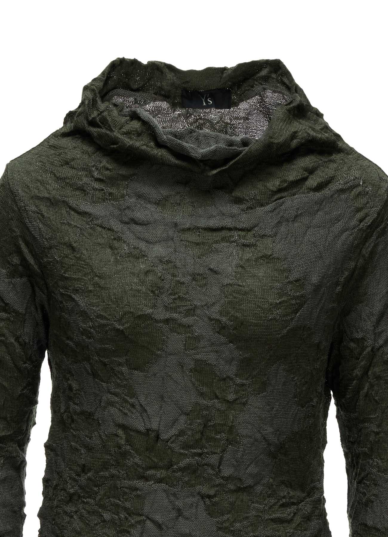 CRACKED PATTERN LINKS OFF NECK PULLOVER – THE SHOP YOHJI YAMAMOTO