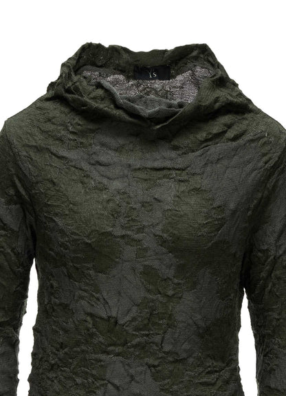 CRACKED PATTERN LINKS OFF NECK PULLOVER