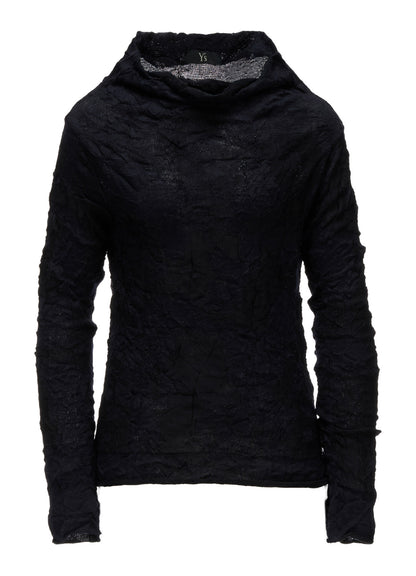 CRACKED PATTERN LINKS OFF NECK PULLOVER