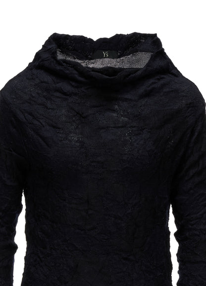 CRACKED PATTERN LINKS OFF NECK PULLOVER