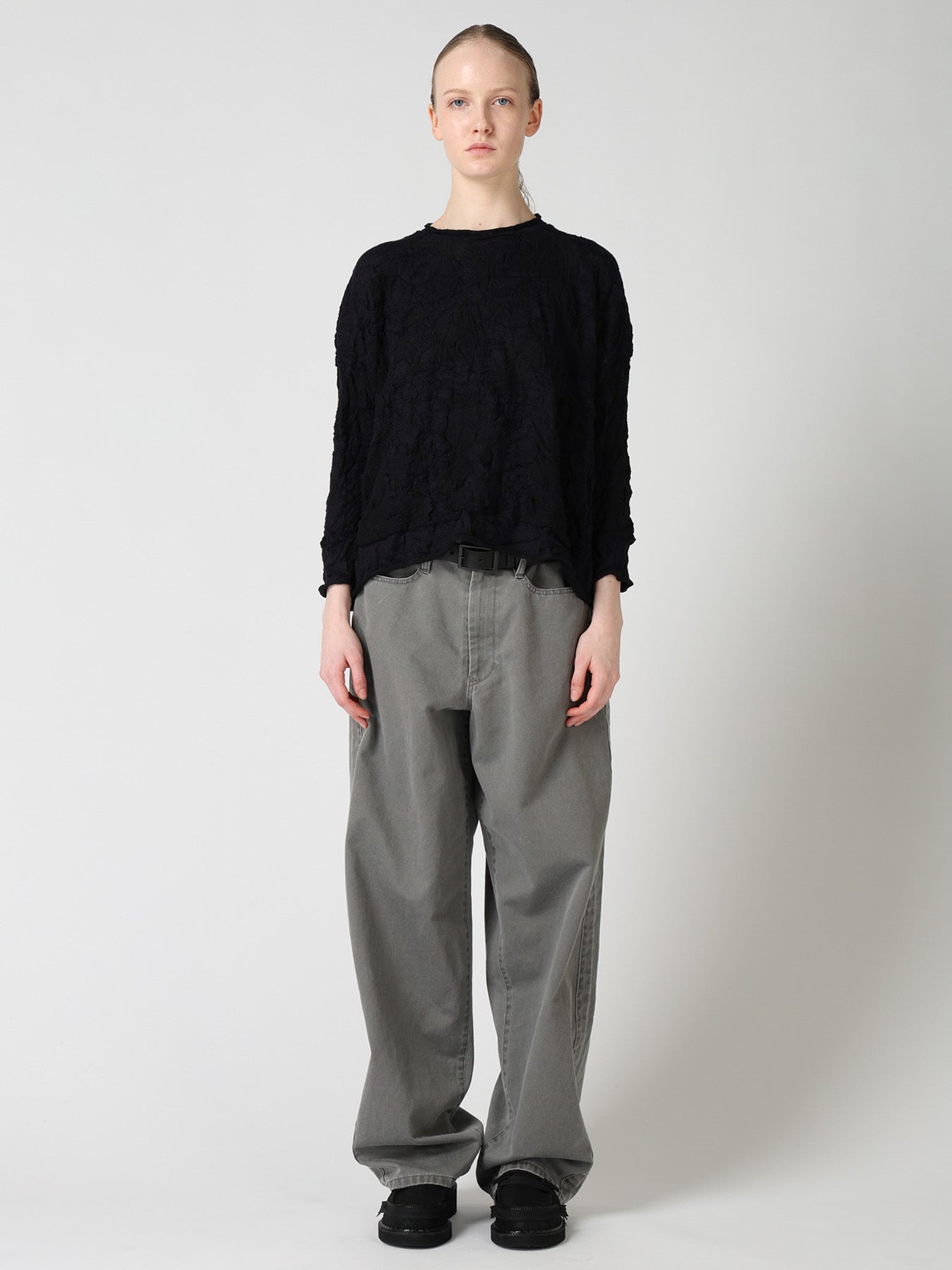 CRACKED PATTERN LINKS BIG PULLOVER – THE SHOP YOHJI YAMAMOTO