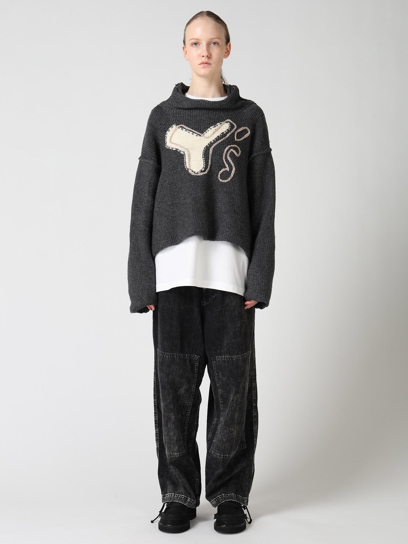 Y’s docking sweater Yohji Yamamoto Y's LOGO KNIT PULLOVER – THE SHOP YOHJI YAMAMOTO