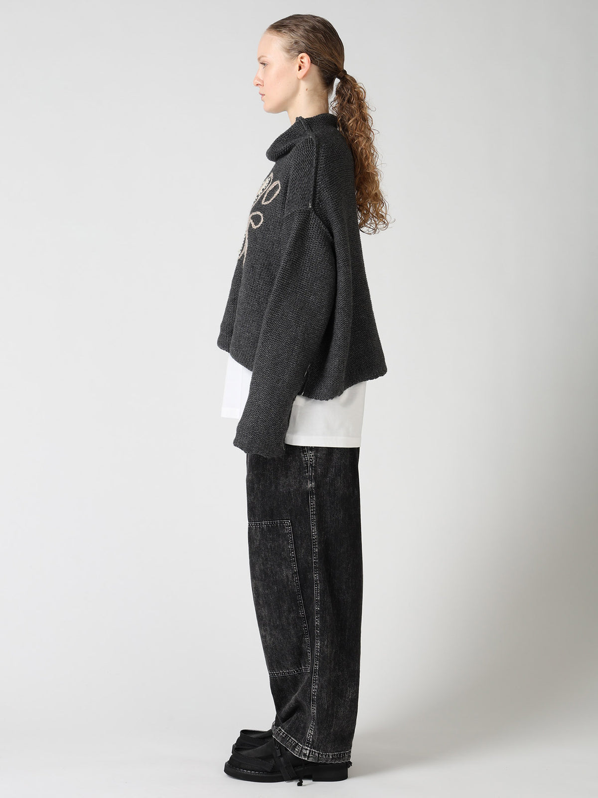 Y's LOGO KNIT PULLOVER