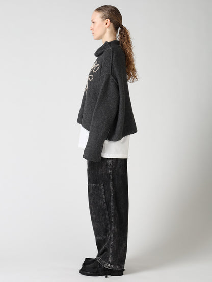 Y's LOGO KNIT PULLOVER