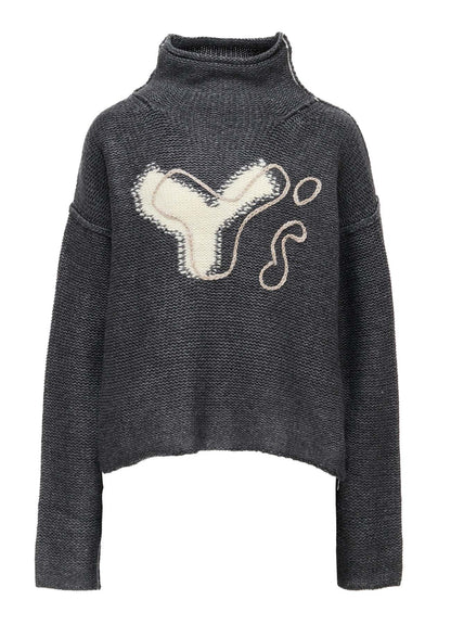Y's LOGO KNIT PULLOVER