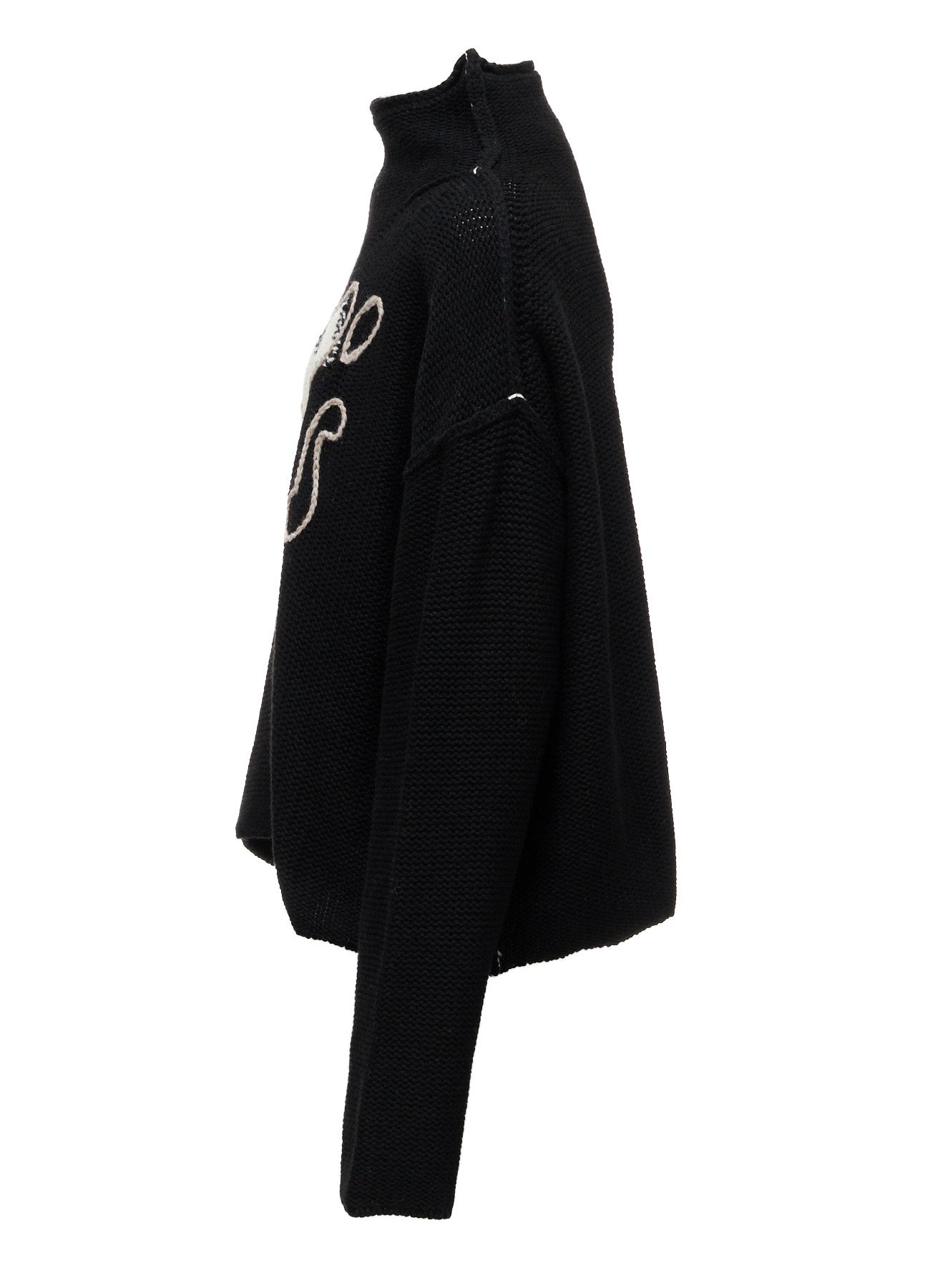 トップス yohji yamamoto Design knit black Y's LOGO KNIT PULLOVER – THE SHOP YOHJI YAMAMOTO