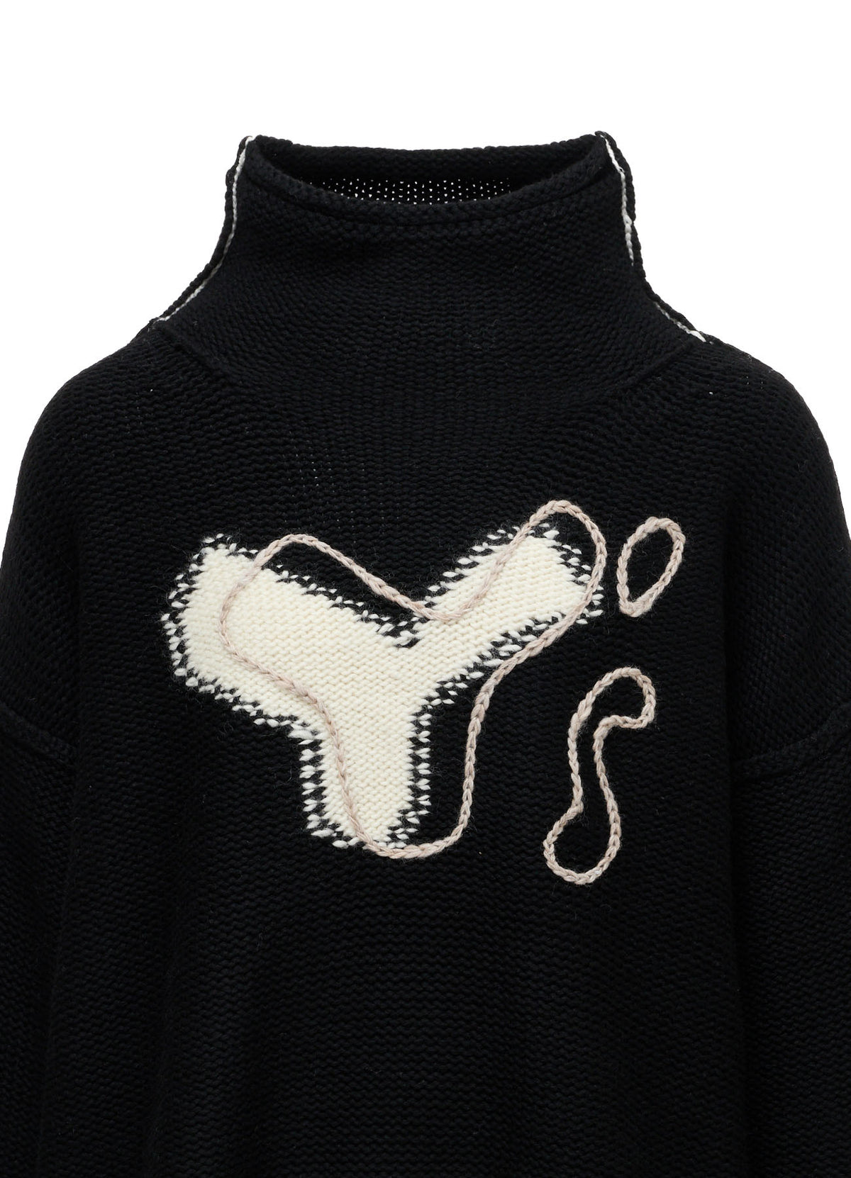Y's LOGO KNIT PULLOVER