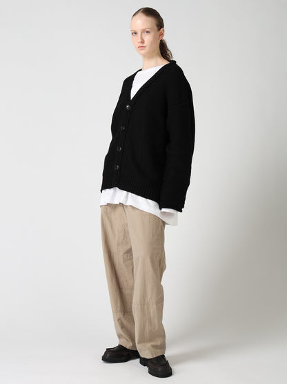Y's LOGO KNIT CARDIGAN