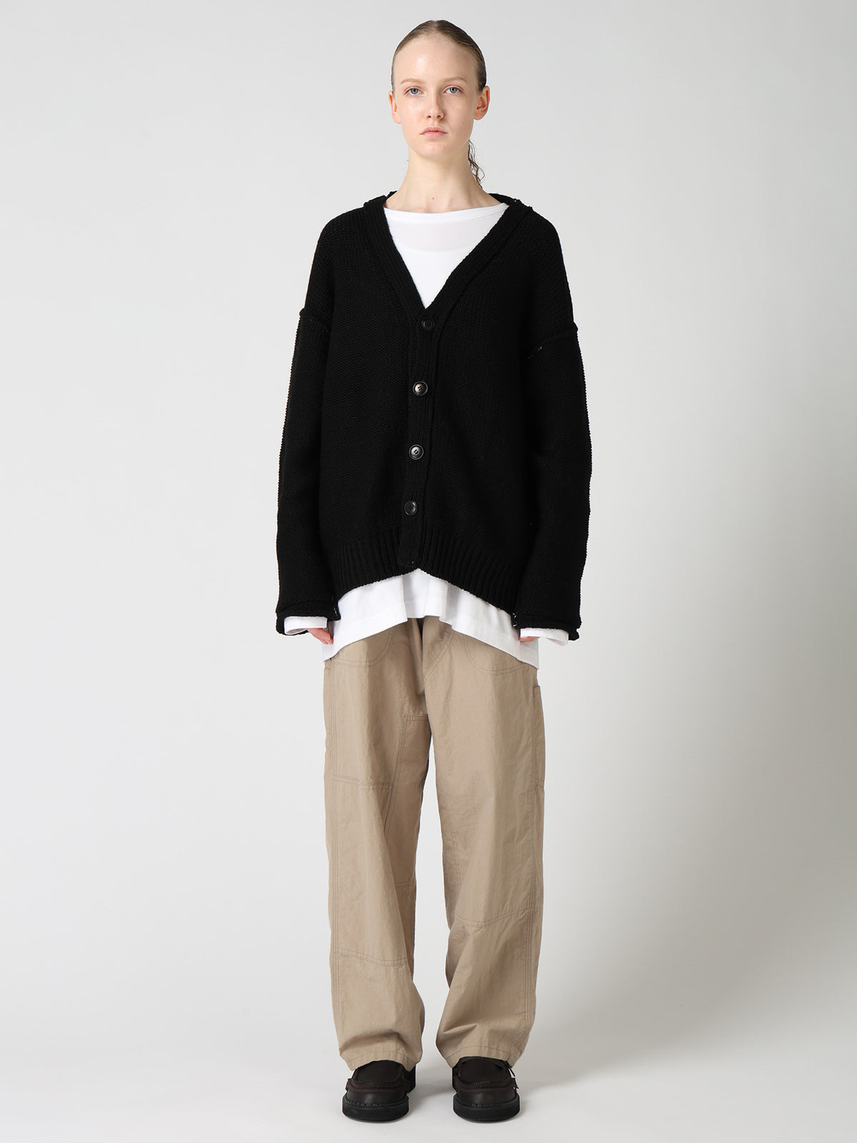 Y's LOGO KNIT CARDIGAN