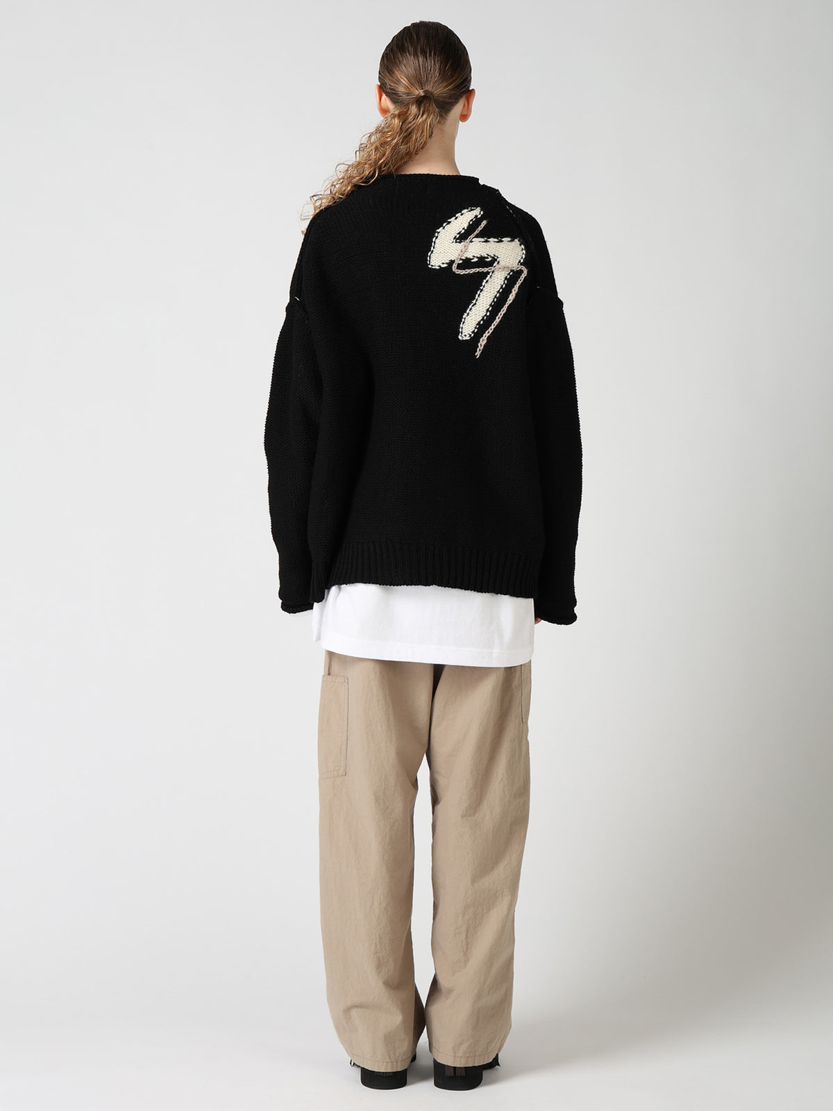 Y's LOGO KNIT CARDIGAN