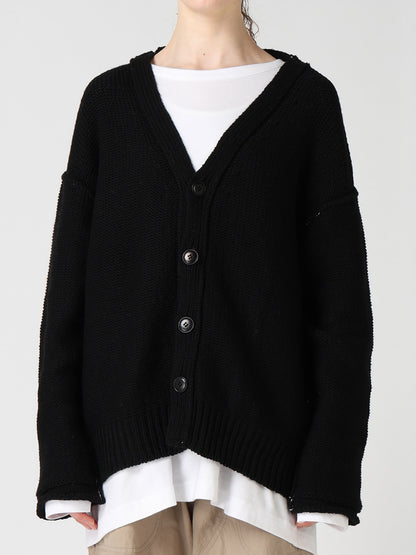 Y's LOGO KNIT CARDIGAN