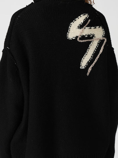 Y's LOGO KNIT CARDIGAN