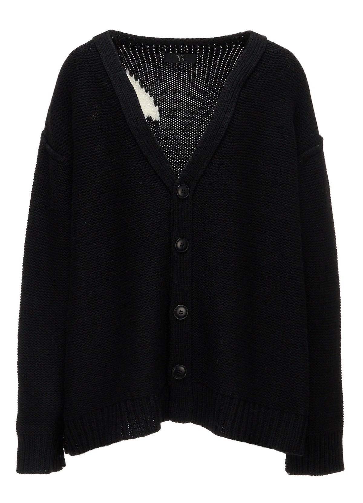 Y's LOGO KNIT CARDIGAN