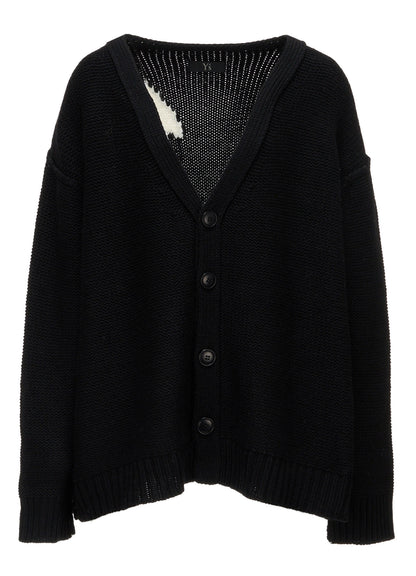 Y's LOGO KNIT CARDIGAN