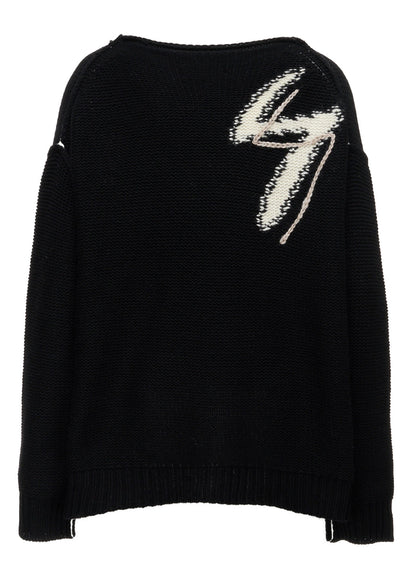 Y's LOGO KNIT CARDIGAN
