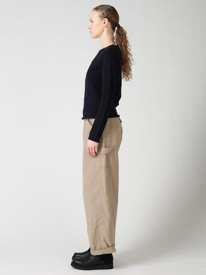 WOOL JERSEY LACE PULLOVER