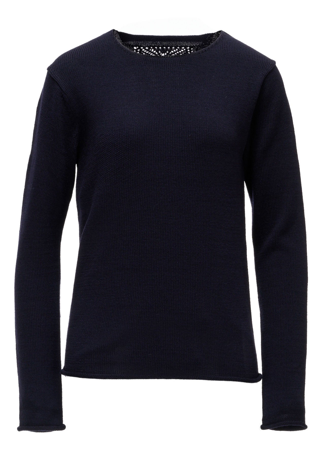 WOOL JERSEY LACE PULLOVER