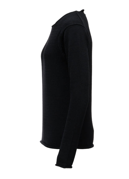 WOOL JERSEY LACE PULLOVER