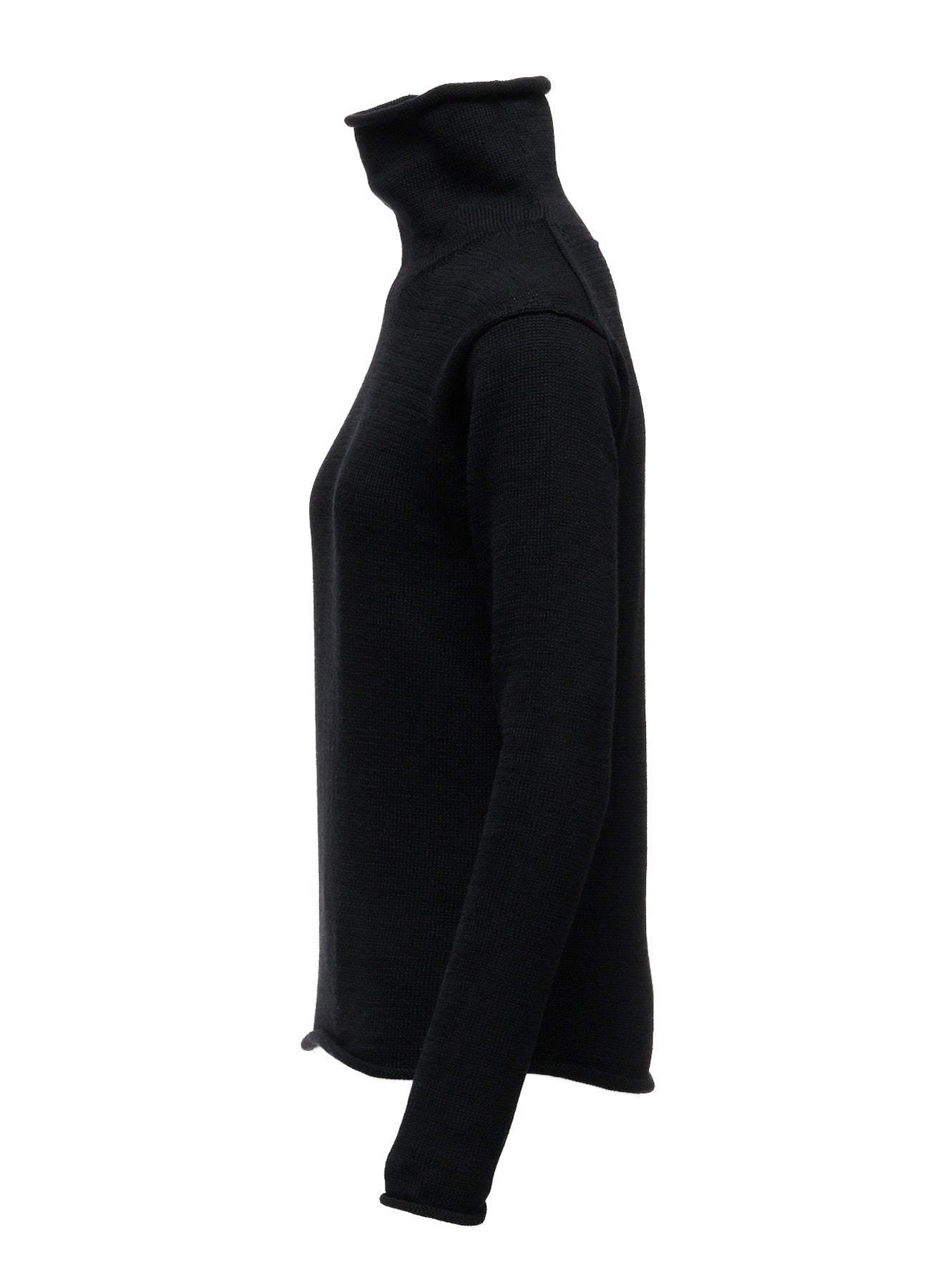 WOOL JERSEY LACE HIGH NECK PULLOVER – THE SHOP YOHJI YAMAMOTO