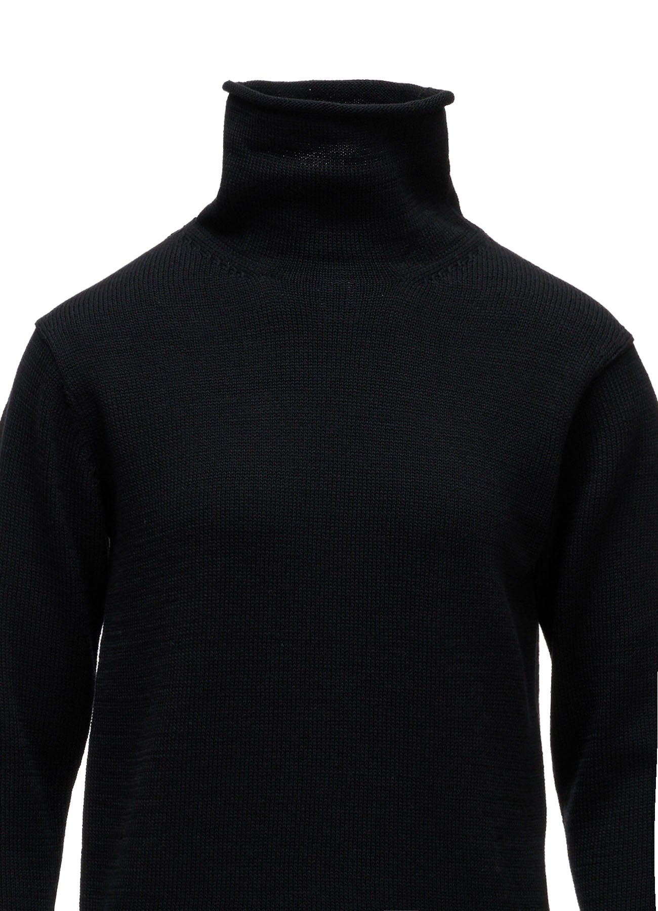 WOOL JERSEY LACE HIGH NECK PULLOVER – THE SHOP YOHJI YAMAMOTO