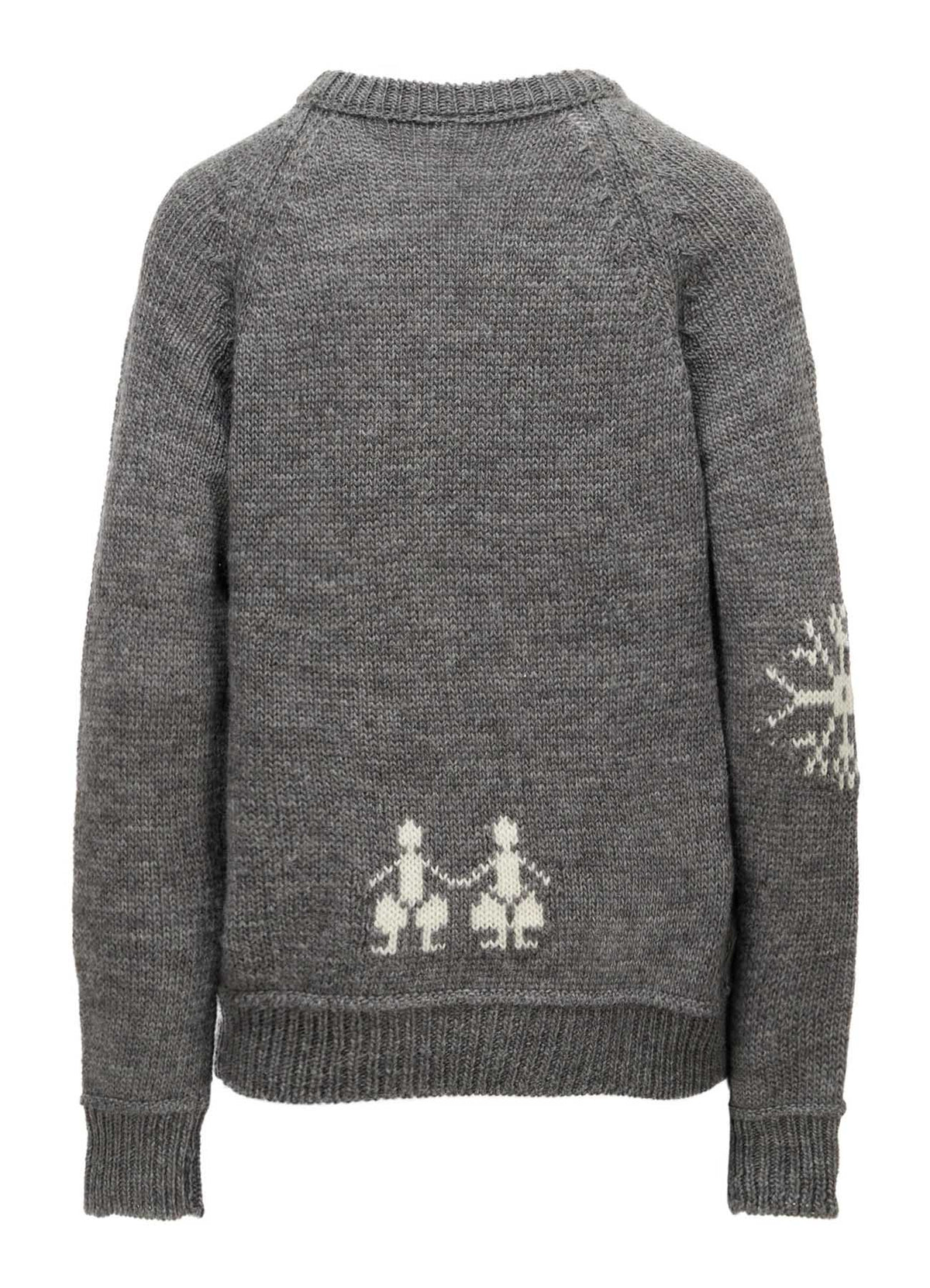 WOOL JERSEY INTARSIA PULLOVER