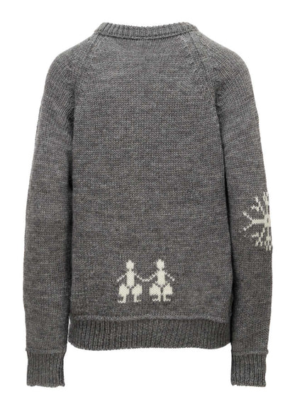 WOOL JERSEY INTARSIA PULLOVER