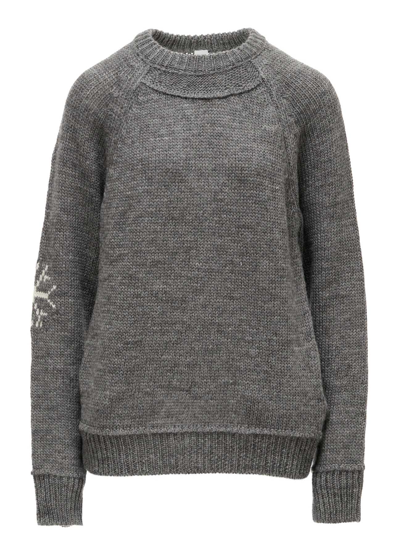 WOOL JERSEY INTARSIA PULLOVER – THE SHOP YOHJI YAMAMOTO