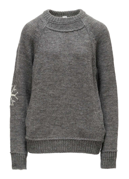 WOOL JERSEY INTARSIA PULLOVER