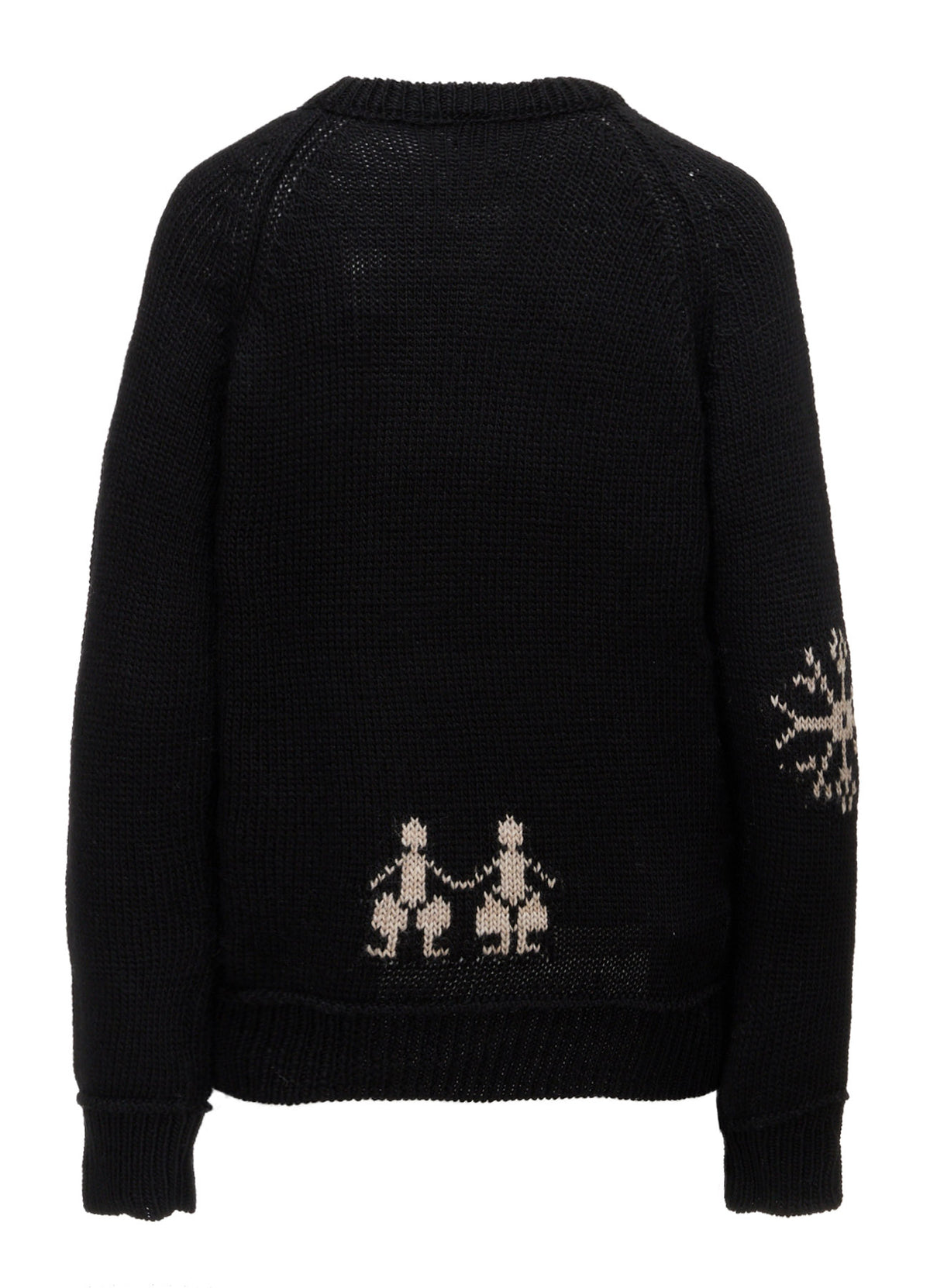 WOOL JERSEY INTARSIA PULLOVER