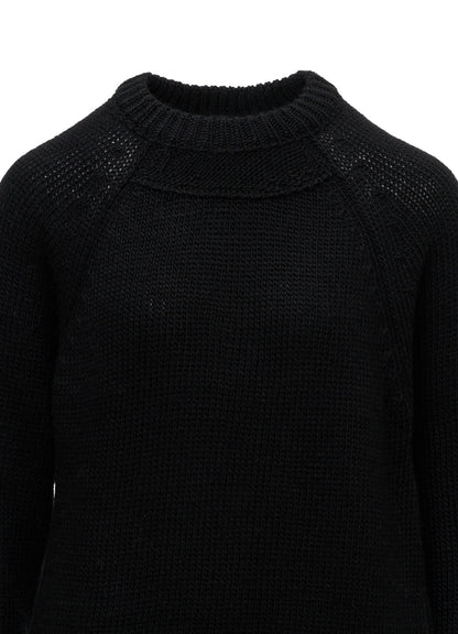 WOOL JERSEY INTARSIA PULLOVER