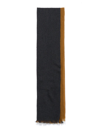 WOOL PLAIN WEAVE DOUBLE LAYER SCARF