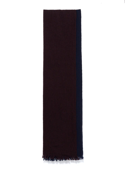 WOOL PLAIN WEAVE DOUBLE LAYER SCARF