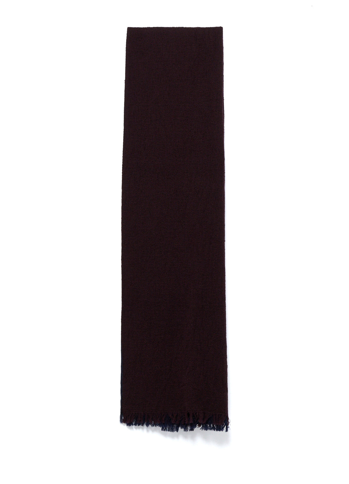 WOOL PLAIN WEAVE DOUBLE LAYER SCARF